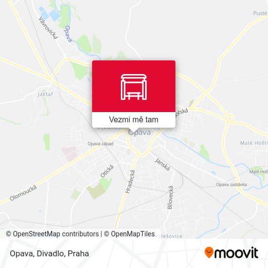 Opava, Divadlo mapa