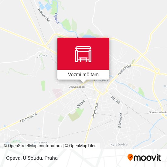 Opava, U Soudu mapa