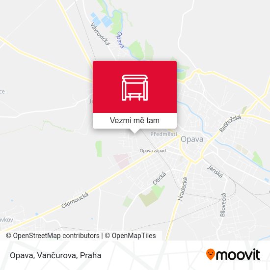 Opava, Vančurova mapa
