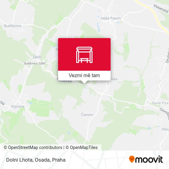 Dolní Lhota, Osada mapa
