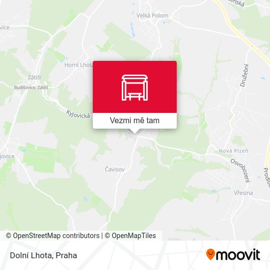 Dolní Lhota mapa