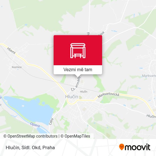 Hlučín, Sídl. Okd mapa