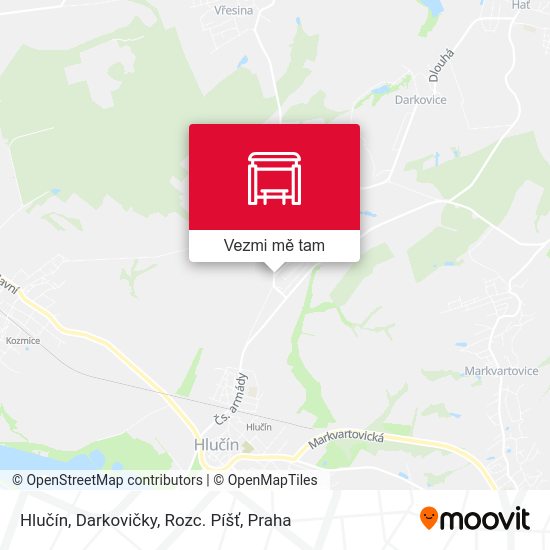 Hlučín, Darkovičky, Rozc. Píšť mapa