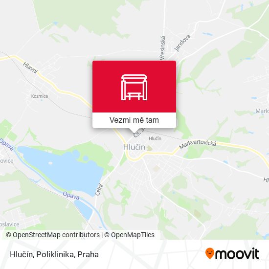 Hlučín, Poliklinika mapa