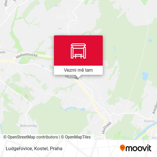 Ludgeřovice, Kostel mapa