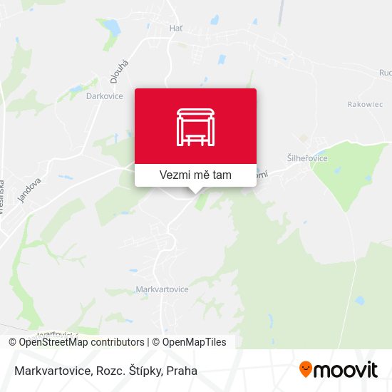 Markvartovice, Rozc. Štípky mapa