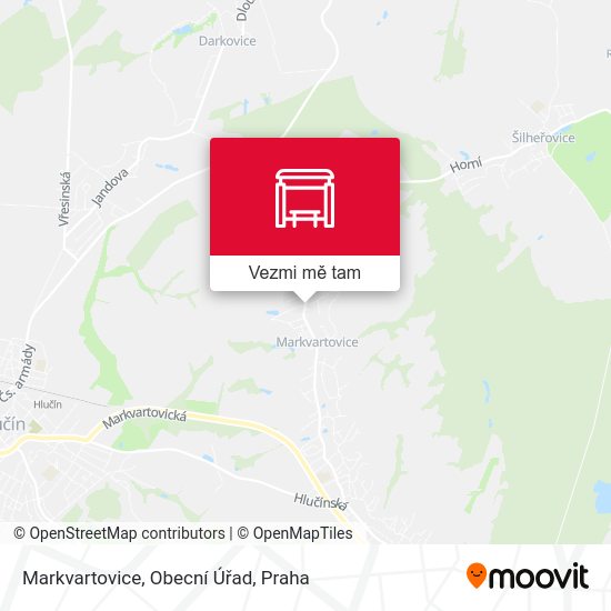 Markvartovice, Obecní Úřad mapa