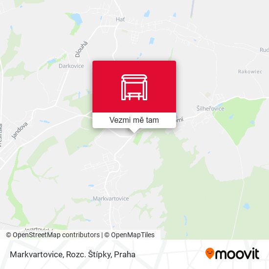 Markvartovice, Rozc. Štípky mapa