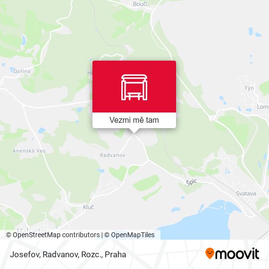 Josefov, Radvanov, Rozc. mapa