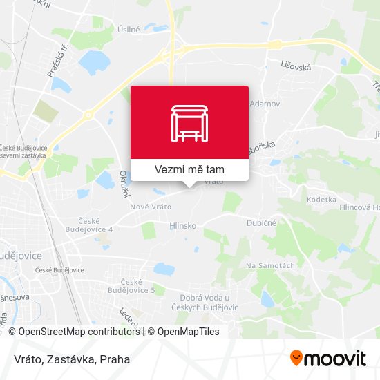 Vráto, Zastávka mapa