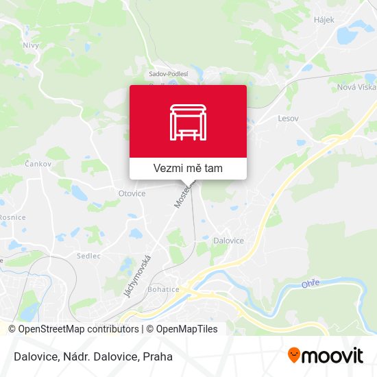 Dalovice, Nádr. Dalovice mapa