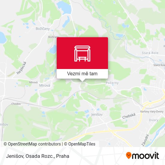 Jenišov, Osada Rozc. mapa