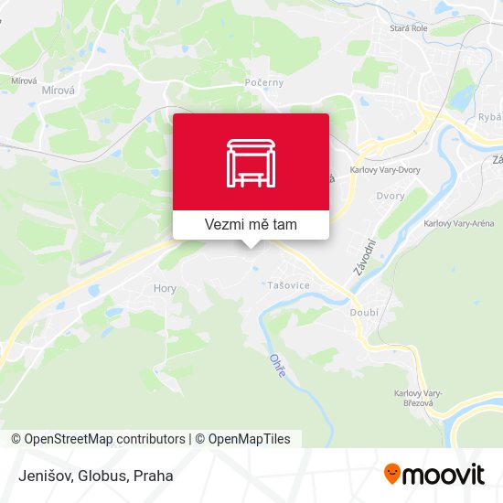 Jenišov, Globus mapa