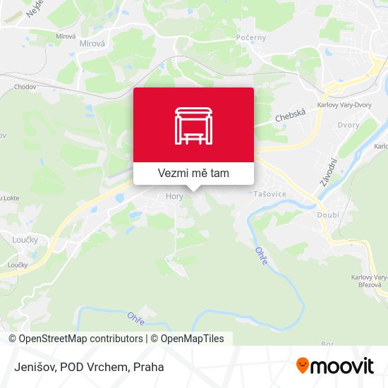 Jenišov, POD Vrchem mapa