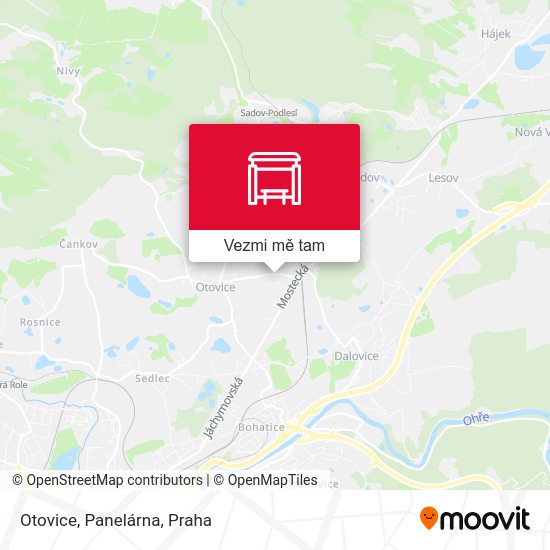 Otovice, Panelárna mapa