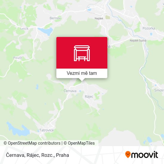 Černava, Rájec, Rozc. mapa