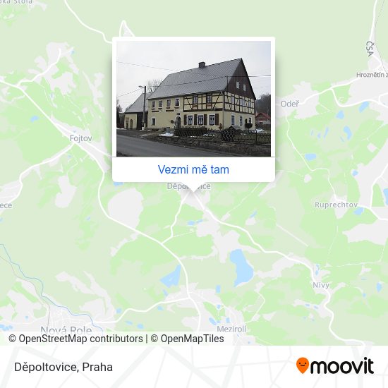 Děpoltovice mapa