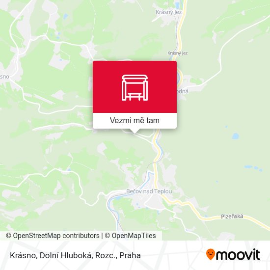 Krásno, Dolní Hluboká, Rozc. mapa
