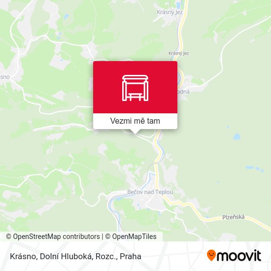 Krásno, Dolní Hluboká, Rozc. mapa