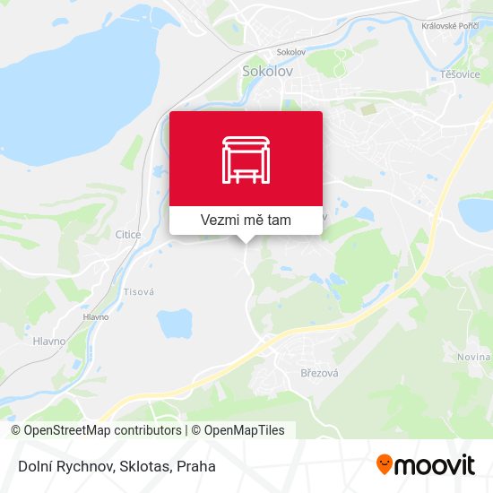 Dolní Rychnov, Sklotas mapa