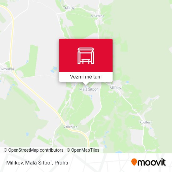 Milíkov, Malá Šitboř mapa