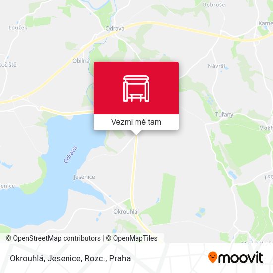 Okrouhlá, Jesenice, Rozc. mapa