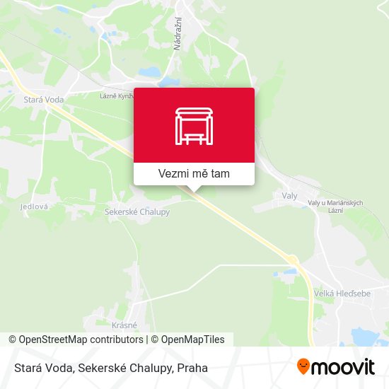 Stará Voda, Sekerské Chalupy mapa