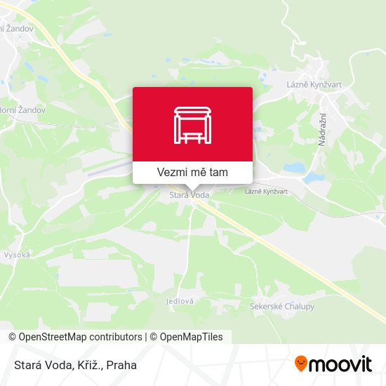 Stará Voda, Křiž. mapa