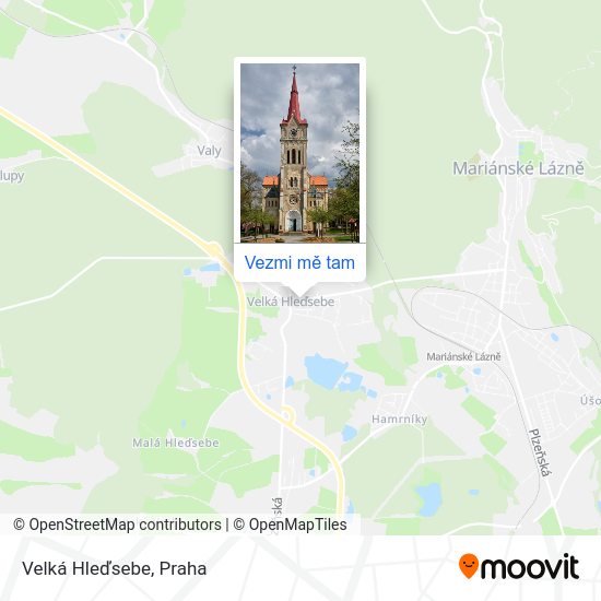 Velká Hleďsebe mapa