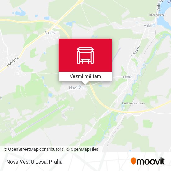 Nová Ves, U Lesa mapa