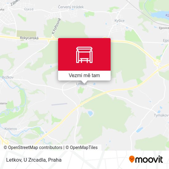 Letkov, U Zrcadla mapa