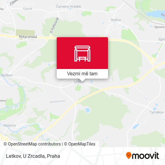 Letkov, U Zrcadla mapa