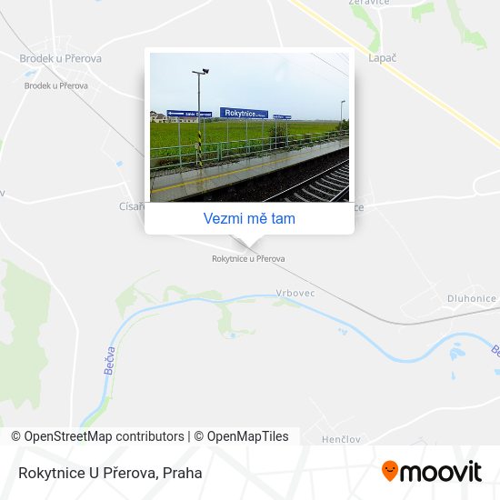 Rokytnice U Přerova mapa