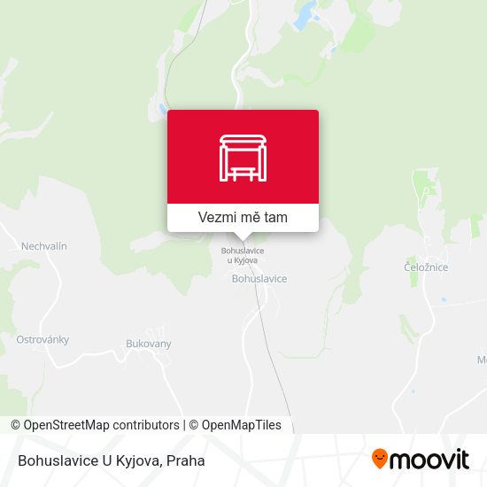 Bohuslavice U Kyjova mapa