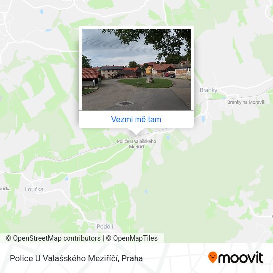Police U Valašského Meziříčí mapa