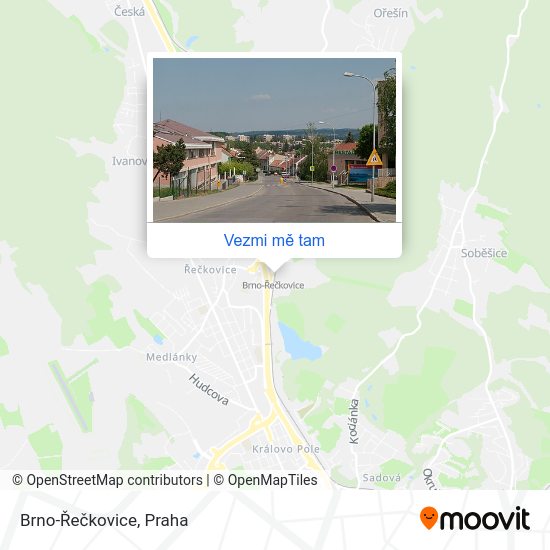 Brno-Řečkovice mapa