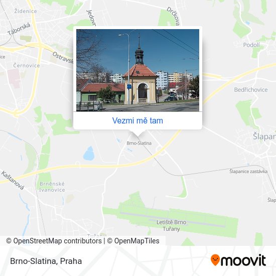 Brno-Slatina mapa