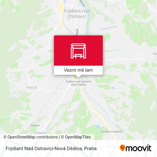 Frýdlant Nad Ostravicí-Nová Dědina mapa