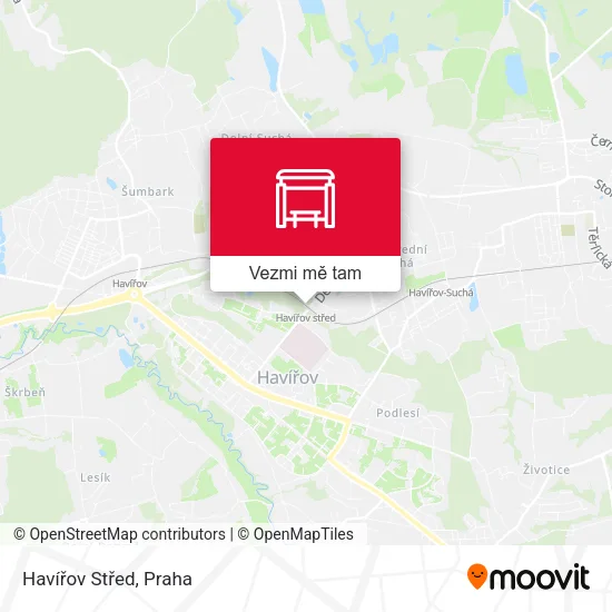 Havířov Střed mapa