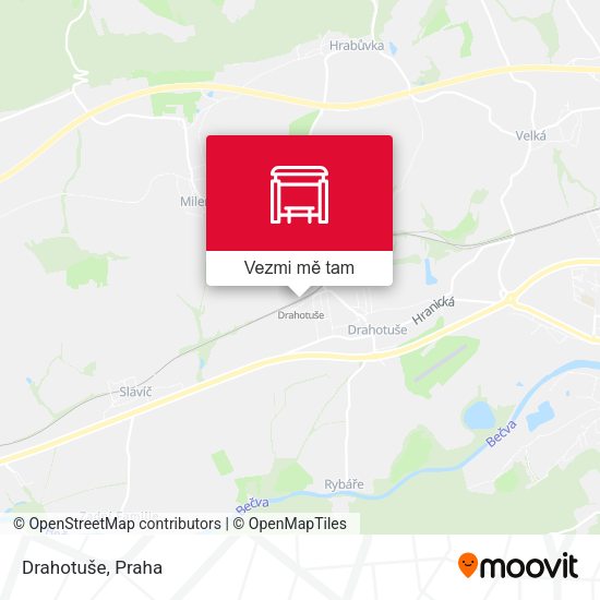 Drahotuše mapa