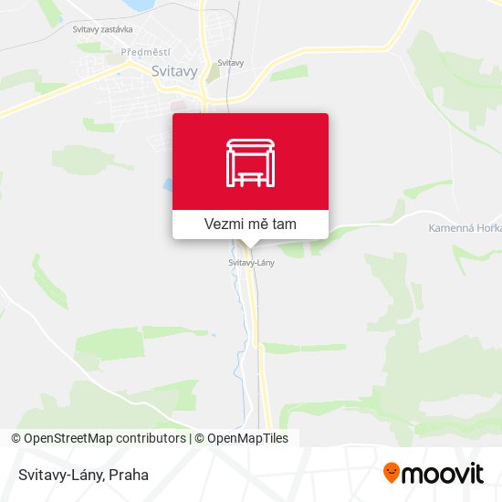 Svitavy-Lány mapa
