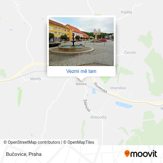 Bučovice mapa