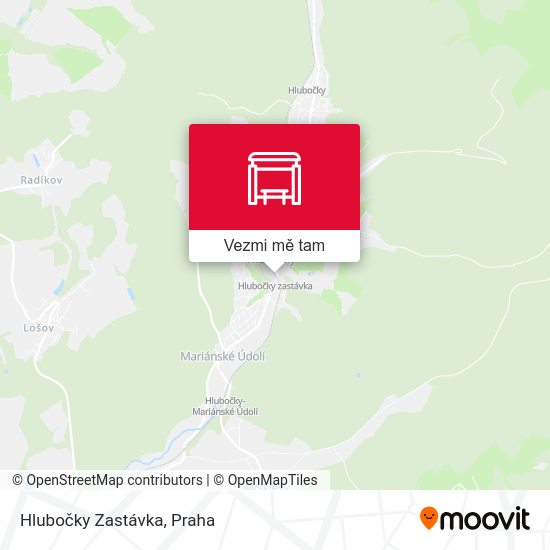 Hlubočky Zastávka mapa