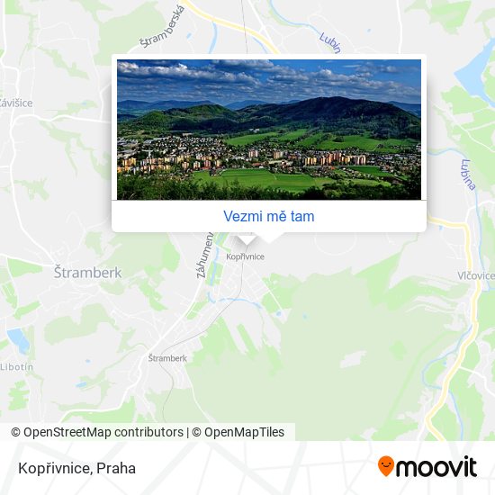 Kopřivnice mapa