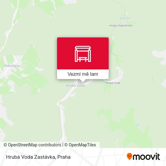 Hrubá Voda Zastávka mapa