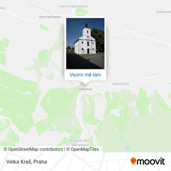 Velká Kraš mapa