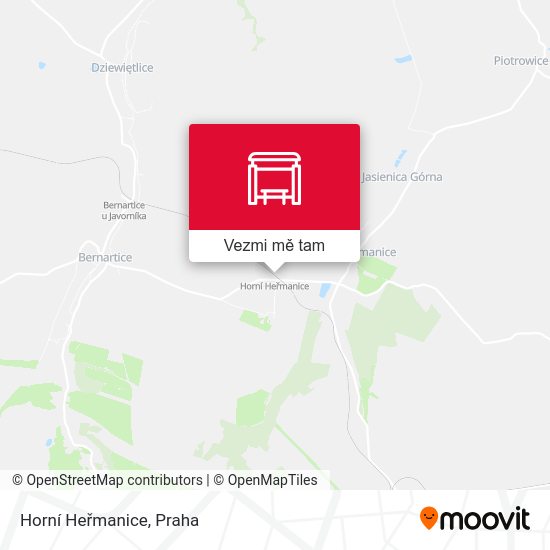 Horní Heřmanice mapa
