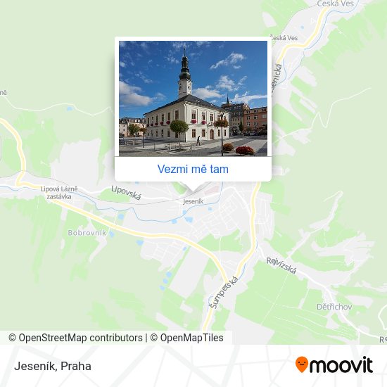 Jeseník mapa