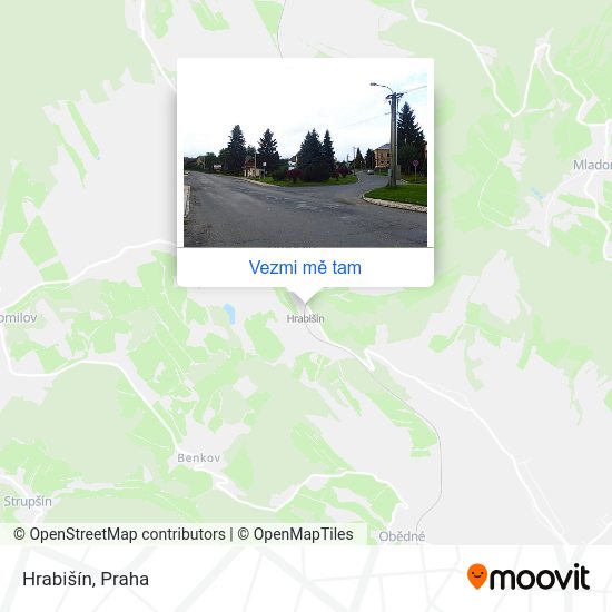 Hrabišín mapa