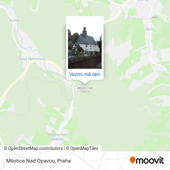 Milotice Nad Opavou mapa